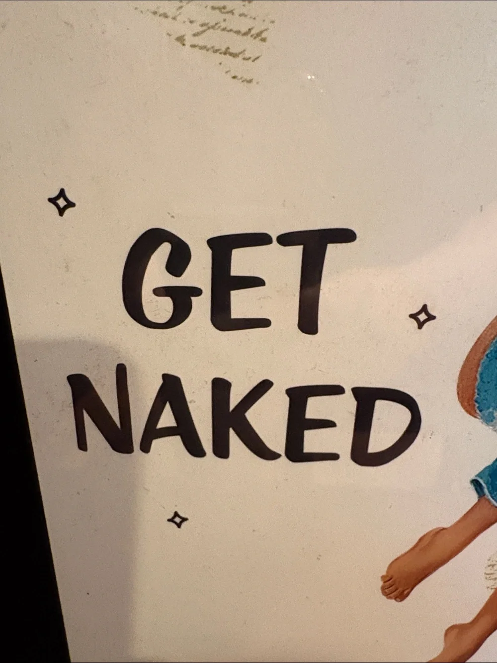 N/A framed pinup